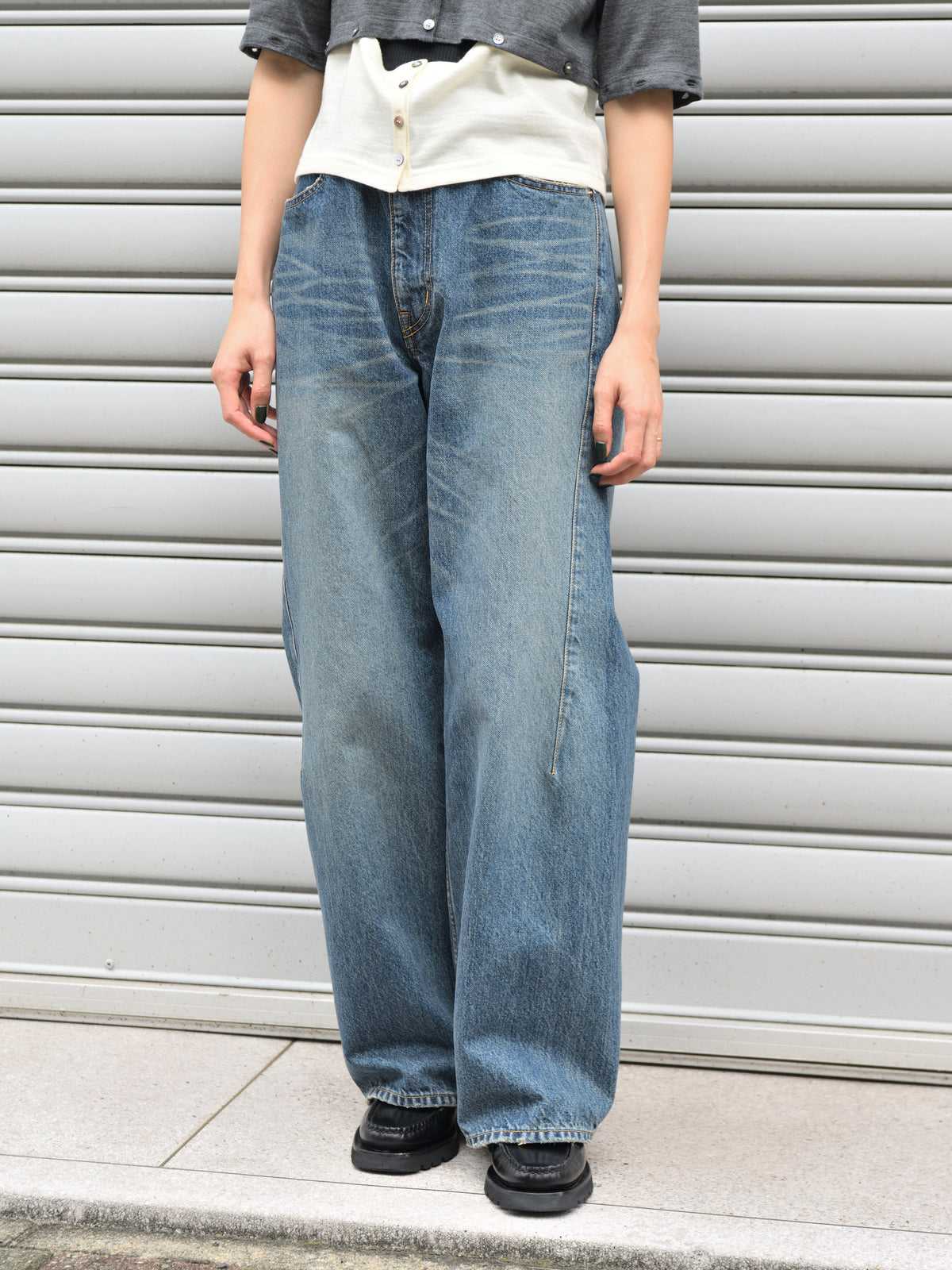 BELPER REGULAR DENIM FADE 2512-1926F フェード インディゴ INDIGO  COTTON コットン レディース 26FW 日本取り扱い 名古屋 丸の内 セレクトショップ THIRD PLACE サードプレイス