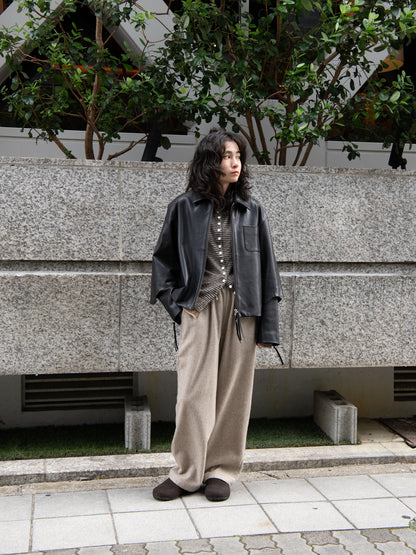 BELPER LAMB LEATHER JACKET 2517-1126 BLACK ブラック ラムレザー レディース 26FW 日本取り扱い 名古屋 丸の内 セレクトショップ THIRD PLACE サードプレイス