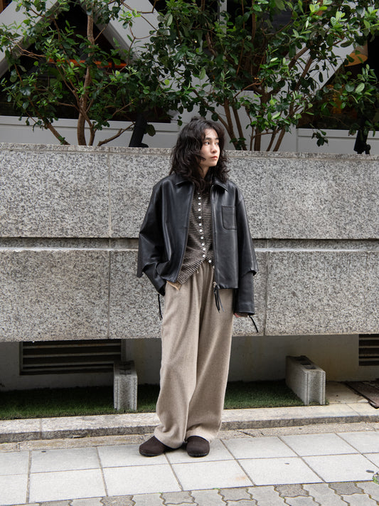 BELPER LAMB LEATHER JACKET 2517-1126 BLACK ブラック ラムレザー レディース 26FW 日本取り扱い 名古屋 丸の内 セレクトショップ THIRD PLACE サードプレイス