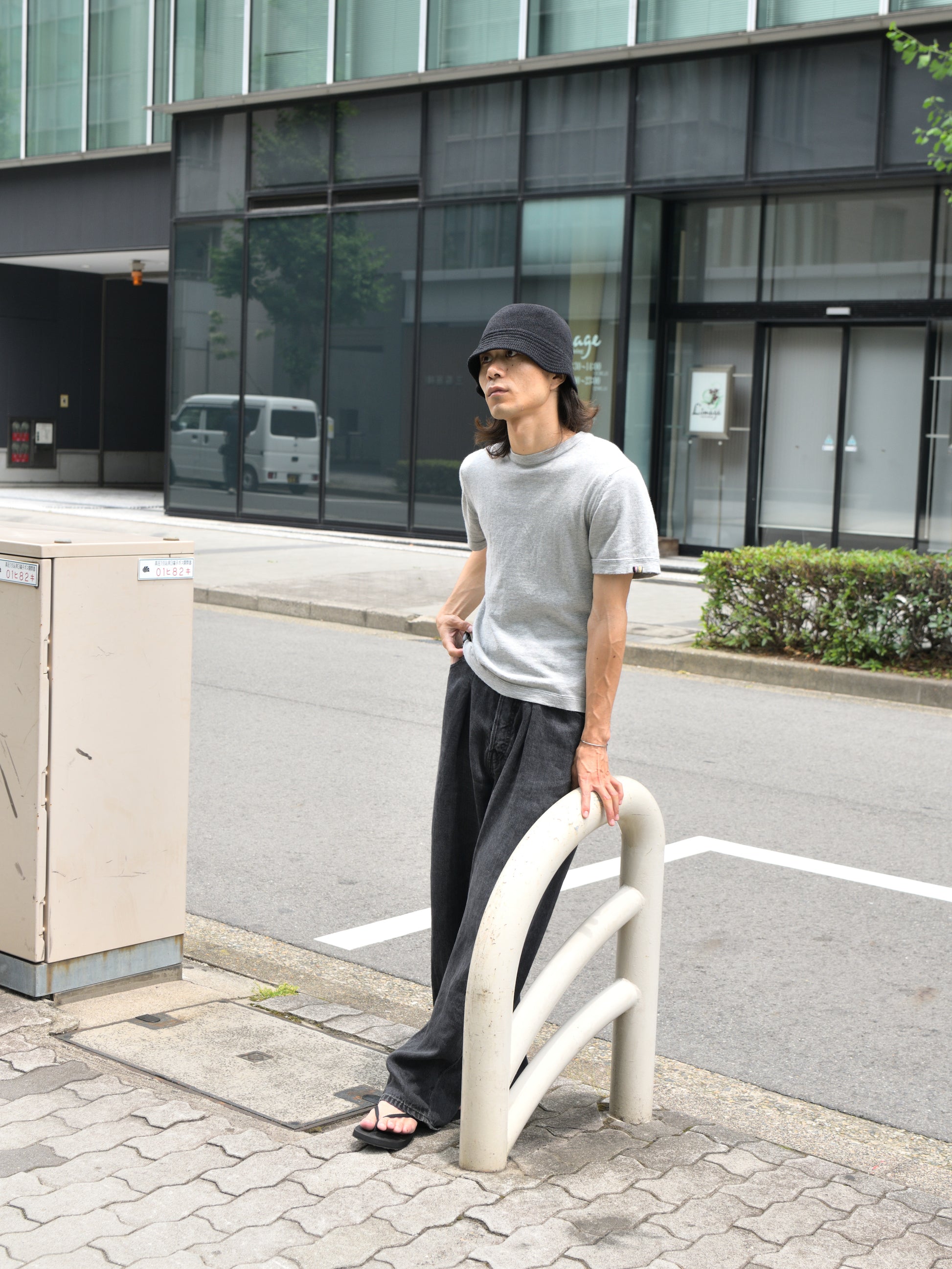 COMESANDGOES カムズアンドゴーズ　27207 和紙 KNIT FLAT HAT ハット コットン 和紙 ポリエステル 洗える 洗濯可能 通販 愛知県 名古屋 丸の内 セレクトショップ THIRD PLACE サードプレイス