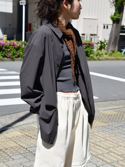 HIKING PATROL ハイキングパトロール SS26108 ALIGN BUTTON UP SHIRT チャコール ブラック ナイロンジャケット 北欧 ノルウェー アウトドア 都会 26SS 愛知県 名古屋 丸の内 セレクトショップ THIRD PLACE サードプレイス