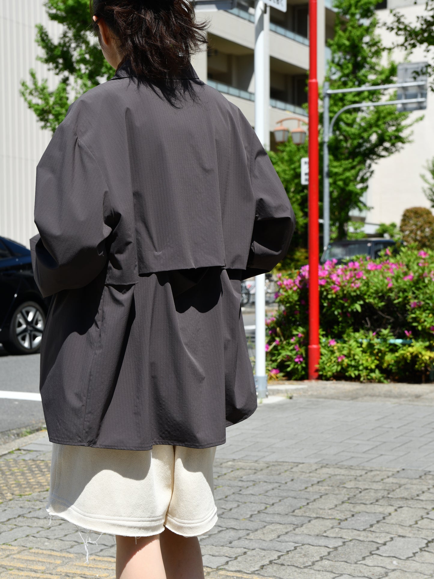 HIKING PATROL ハイキングパトロール SS26108 ALIGN BUTTON UP SHIRT チャコール ブラック ナイロンジャケット 北欧 ノルウェー アウトドア 都会 26SS 愛知県 名古屋 丸の内 セレクトショップ THIRD PLACE サードプレイス
