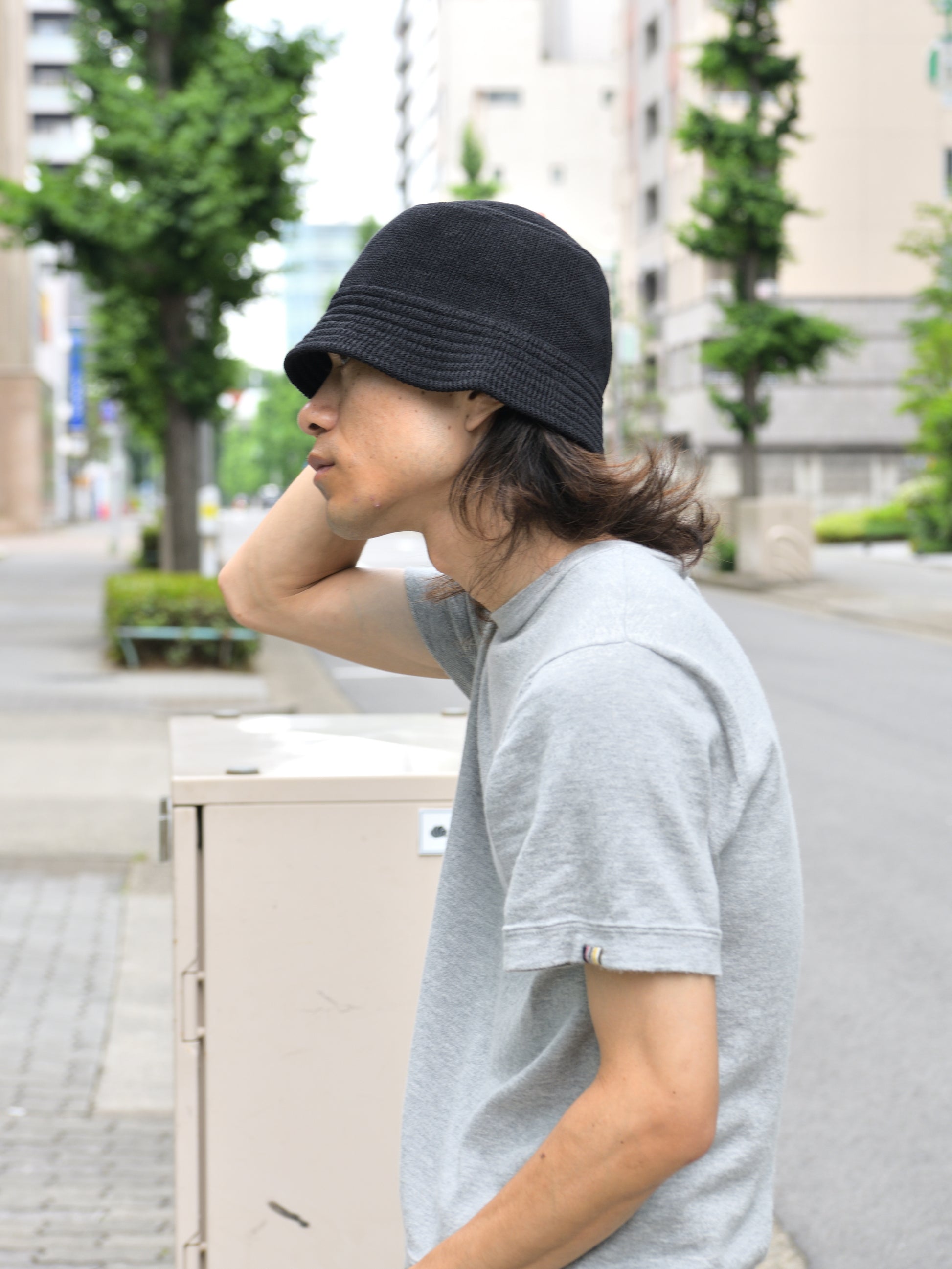 COMESANDGOES カムズアンドゴーズ　27207 和紙 KNIT FLAT HAT ハット コットン 和紙 ポリエステル 洗える 洗濯可能 通販 愛知県 名古屋 丸の内 セレクトショップ THIRD PLACE サードプレイス