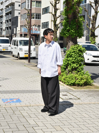 SUNFLOWER サンフラワー NEW BASE SHIRT 1308 シャツ ベーシック BLUE ストライプ ホワイト 定番 日本 名古屋 セレクトショップ THIRD PLACE サードプレイス 名古屋 愛知県 東海 セレクトショップ THIRD PLACE サードプレイス
