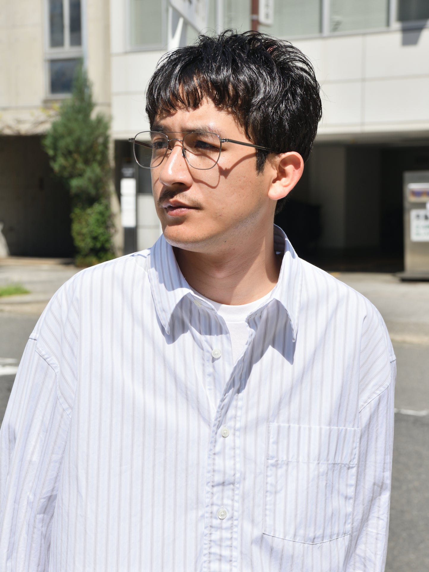 SUNFLOWER サンフラワー NEW BASE SHIRT 1308 シャツ ベーシック BLUE ストライプ ホワイト 定番 日本 名古屋 セレクトショップ THIRD PLACE サードプレイス 名古屋 愛知県 東海 セレクトショップ THIRD PLACE サードプレイス