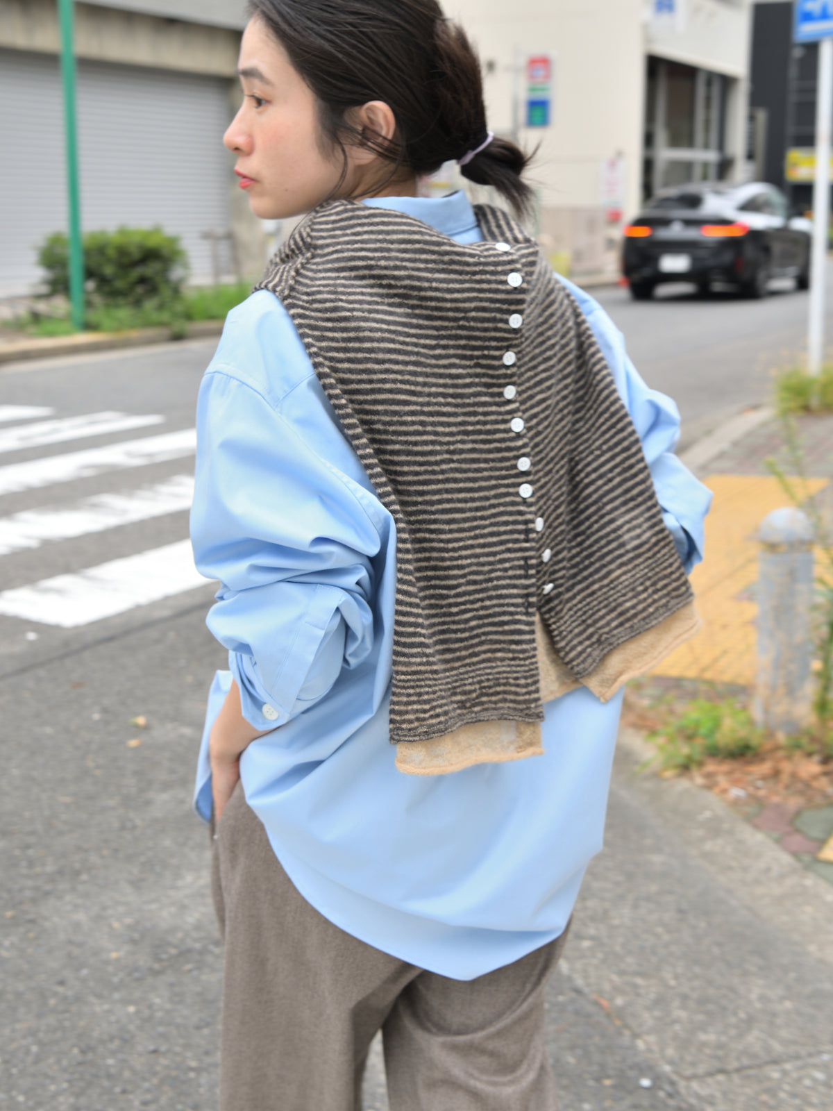 KAYLE SUPER KID MOHAIR CARDIGAN K-2110 BEIGE ベージュ CHARCOAL チャコール モヘヤ ナイロン レディース 26FW 日本取り扱い 名古屋 丸の内 セレクトショップ THIRD PLACE サードプレイス