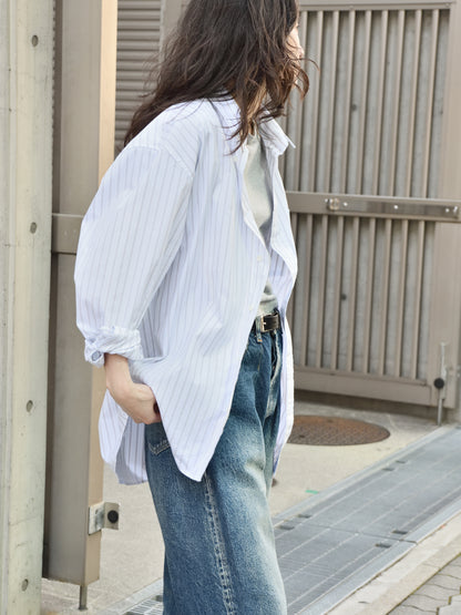 SUNFLOWER サンフラワー NEW BASE SHIRT 1308 シャツ ベーシック BLUE ストライプ ホワイト 定番 日本 名古屋 セレクトショップ THIRD PLACE サードプレイス 名古屋 愛知県 東海 セレクトショップ THIRD PLACE サードプレイス