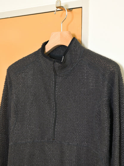 SATISFY サティスファイ FuzzFleece AD Half-Zip PHANTOM 11024-88000 ブラック グレー POLYESTER ポリエステル Polartec ポーラテック フリース インナー インサレーション フランス パリ paris 26FW 日本取り扱い 名古屋 丸の内 セレクトショップ THIRD PLACE サードプレイス