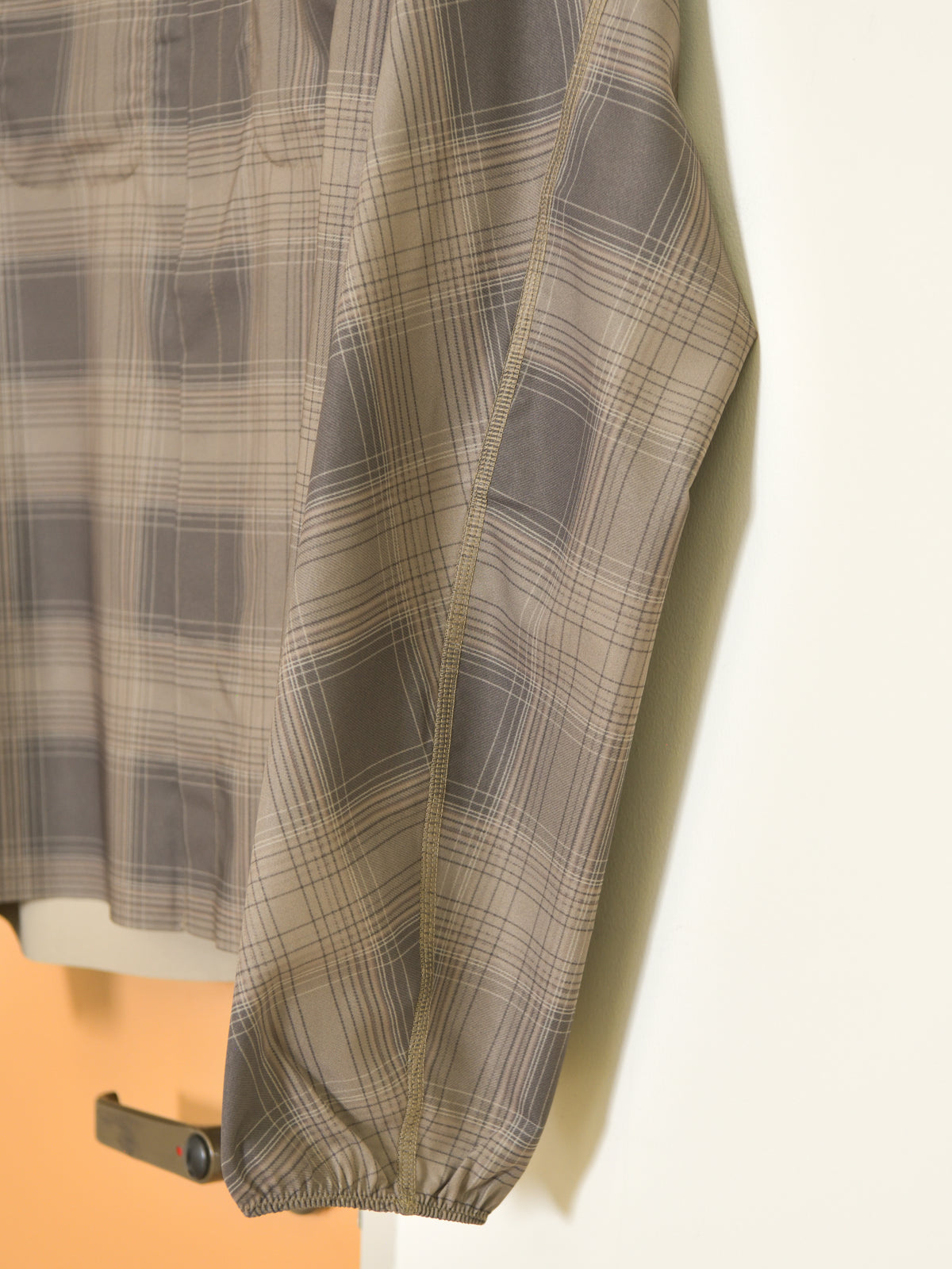 SATISFY サティスファイ Peace Shell River Shirt GREEN CHECK 11143-91F02 ポリエステル シャツ スナップボタン ランニング レギュラーカラー アウトドア 26FW 日本取り扱い 名古屋 丸の内 セレクトショップ THIRD PLACE サードプレイス