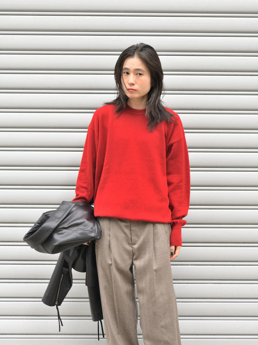 HERILL へリル Goldencash Pullover 26-080-HL-8100-30 RED レッド カシミア cashmere 26FW 日本取り扱い 名古屋 丸の内 セレクトショップ THIRD PLACE サードプレイス