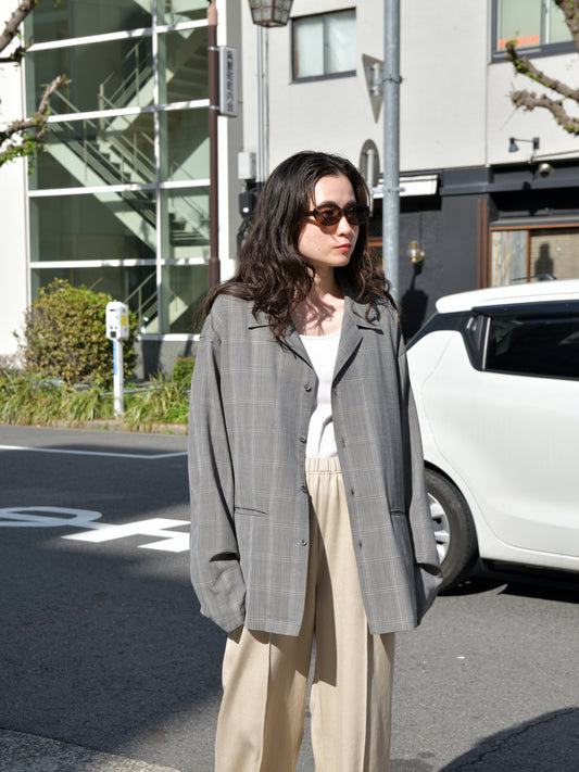 Ernie Palo アーニーパロ Wool Check Shirt Jacket EP11BL04 チェック シャツ ジャケット シルク カシミア ウール 愛知県 名古屋 丸の内 セレクトショップ THIRD PLACE サードプレイス