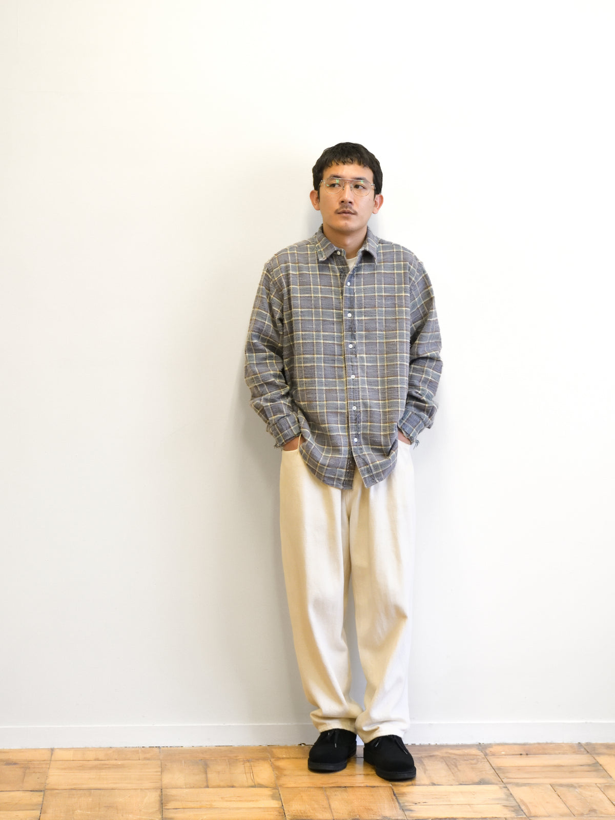 ISSUETHINGS イシューシングス type127 127-c-04 COTTON コットン シャツ ネルシャツ GREEN チェック 26AW 愛知県 名古屋 丸の内 ユニセックス セレクトショップ THIRD PLACE サードプレイス