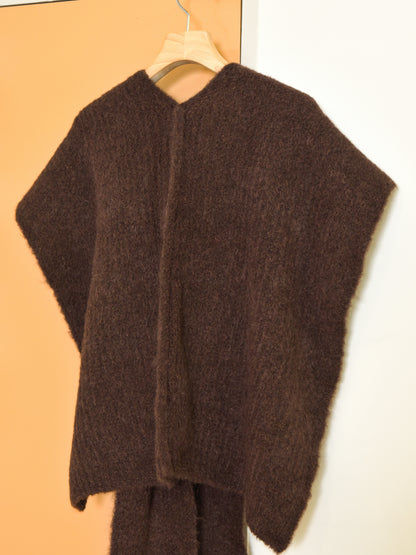 rus ルース KOSAME stole CHOCO RU26AW045A チョコ ストール メリノウール アルパカ スペイン レディース 26FW 日本取り扱い 名古屋 丸の内 セレクトショップ THIRD PLACE サードプレイス