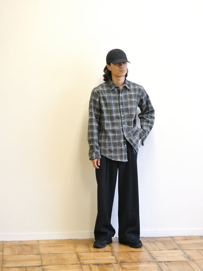 ISSUETHINGS イシューシングス type127 127-c-04 COTTON コットン シャツ ネルシャツ GRAY チェック 26AW 愛知県 名古屋 丸の内 ユニセックス セレクトショップ THIRD PLACE サードプレイス