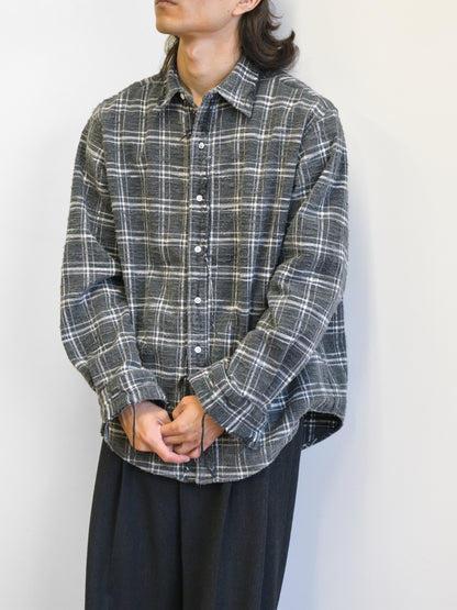 ISSUETHINGS イシューシングス type127 127-c-04 COTTON コットン シャツ ネルシャツ GRAY チェック 26AW 愛知県 名古屋 丸の内 ユニセックス セレクトショップ THIRD PLACE サードプレイス