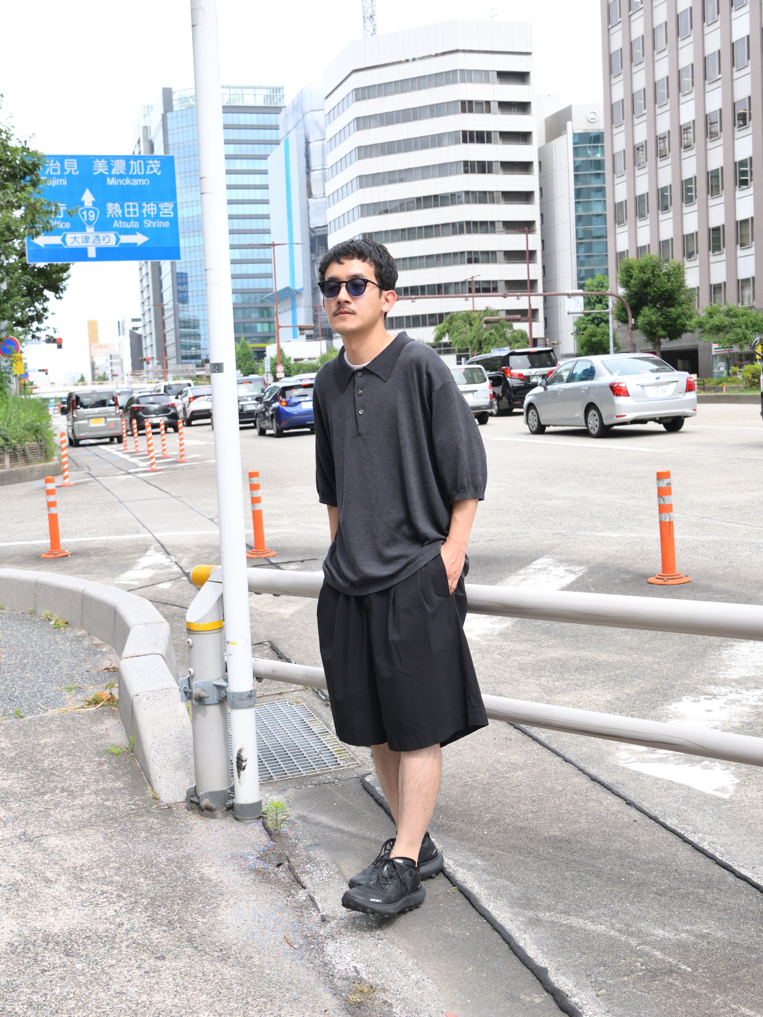 HERILL Ripstop Chinoshorts Black サイズ1 HERILL 