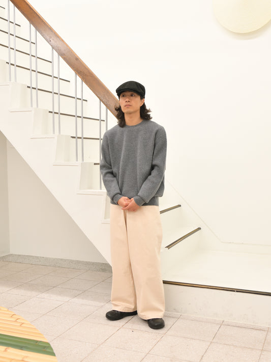 YOKE ヨーク Cashmere Crewneck Sweater YK26FW01389S GRAY グレー カシミア スウェット 26FW 日本取り扱い 名古屋 丸の内 セレクトショップ THIRD PLACE サードプレイス