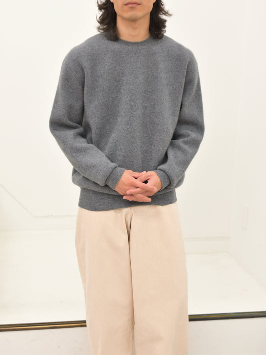 YOKE ヨーク Cashmere Crewneck Sweater YK26FW01389S GRAY グレー カシミア スウェット 26FW 日本取り扱い 名古屋 丸の内 セレクトショップ THIRD PLACE サードプレイス
