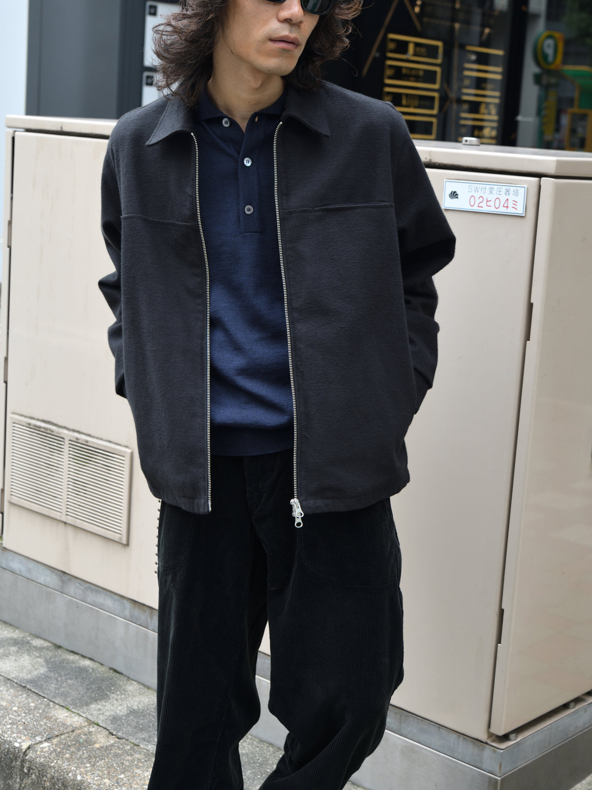 ANOTHER ASPECT アナザーアスペクト POLO SHIRT 2.0 NAVY ネイビー ポロシャツ ウール ベーシック デンマーク ユニセックス 26AW 愛知県 名古屋 丸の内 セレクトショップ THIRD PLACE サードプレイス