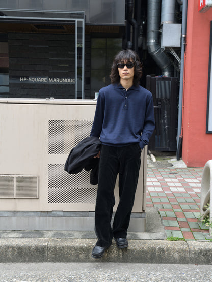 ISSUETHINGS イシューシングス type121 121-c2-05 コーデュロイ BLACK ブラック コットン ANOTHER ASPECT アナザーアスペクト POLO SHIRT 2.0 NAVY ネイビー ポロシャツ ウール ベーシック デンマーク ユニセックス 26AW 愛知県 名古屋 丸の内 セレクトショップ THIRD PLACE サードプレイス