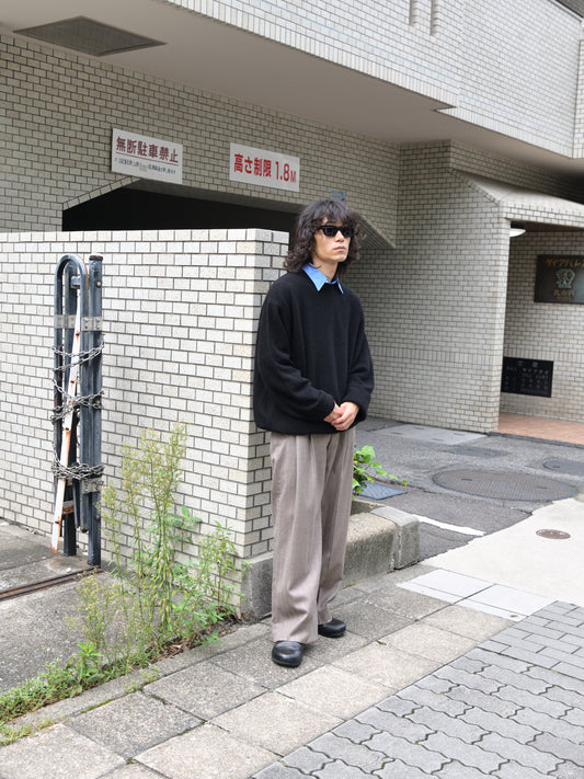 HERILL ヘリル Rigidcashmere Pullover 26-080-HL-8020-30 リジットカシミア ニット ISSUETHINGS イシューシングス 26b/118-w-00 別注 スラックス BLACK BEAGE ウール Ernie Palo アーニーパロ Standard Shirt EP12SH01 シャツ サックス SAX ベーシック ユニセックス 26AW 愛知県 名古屋 丸の内 セレクトショップ THIRD PLACE サードプレイス
