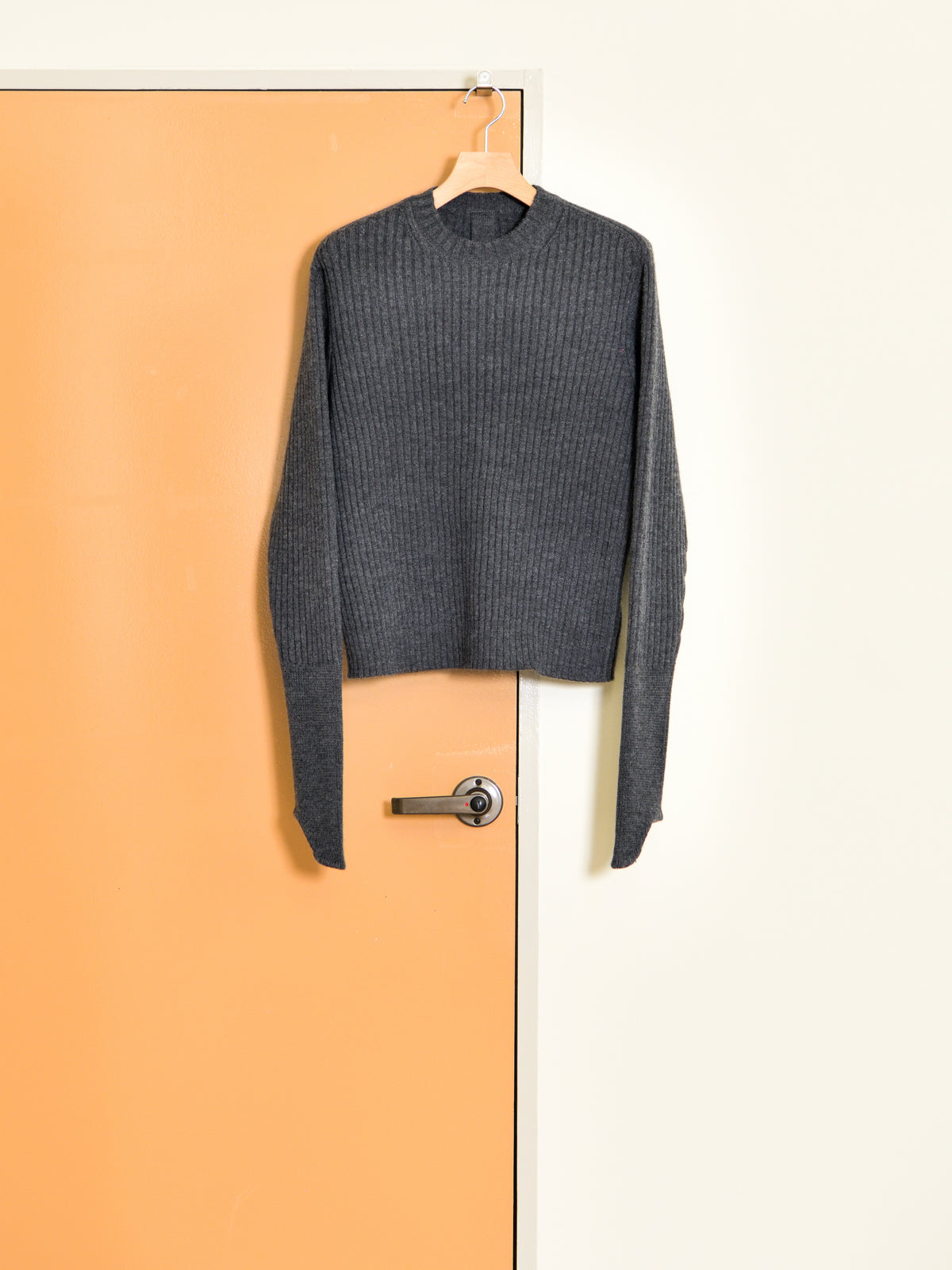 MEIAS メイアス MILITARY KNIT PO CHARCOAL チャコール WEPO-5A08 WOOL ウール ベーシック ユニセックス 26AW 愛知県 名古屋 丸の内 セレクトショップ THIRD PLACE サードプレイス