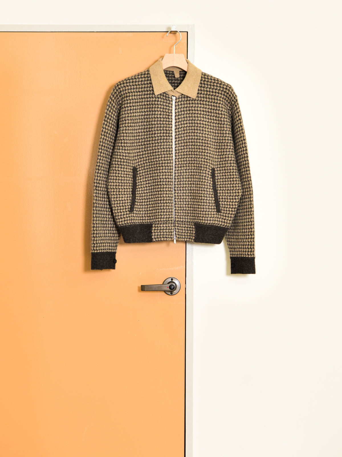 MEIAS メイアス WOOL JQ HARRINGTON KNIT JK BROWN ブラウン WECD-6A17 WOOL ウール ハリントンジャケット ユニセックス 26AW 愛知県 名古屋 丸の内 セレクトショップ THIRD PLACE サードプレイス