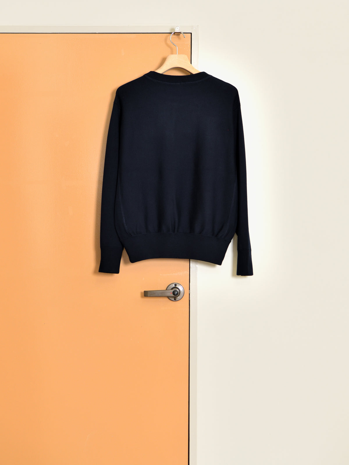 MEIAS メイアス SILK SMOOTH SWEAT PULLOVER NAVY ネイビー シルク ニットスウェット リバースウィーブ クルーネック 26FW 日本取り扱い 名古屋 丸の内 セレクトショップ THIRD PLACE サードプレイス
