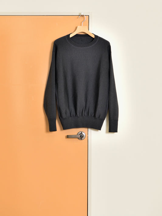 MEIAS "SILK SMOOTH SWEAT PULLOVER(CHARCOAL)"