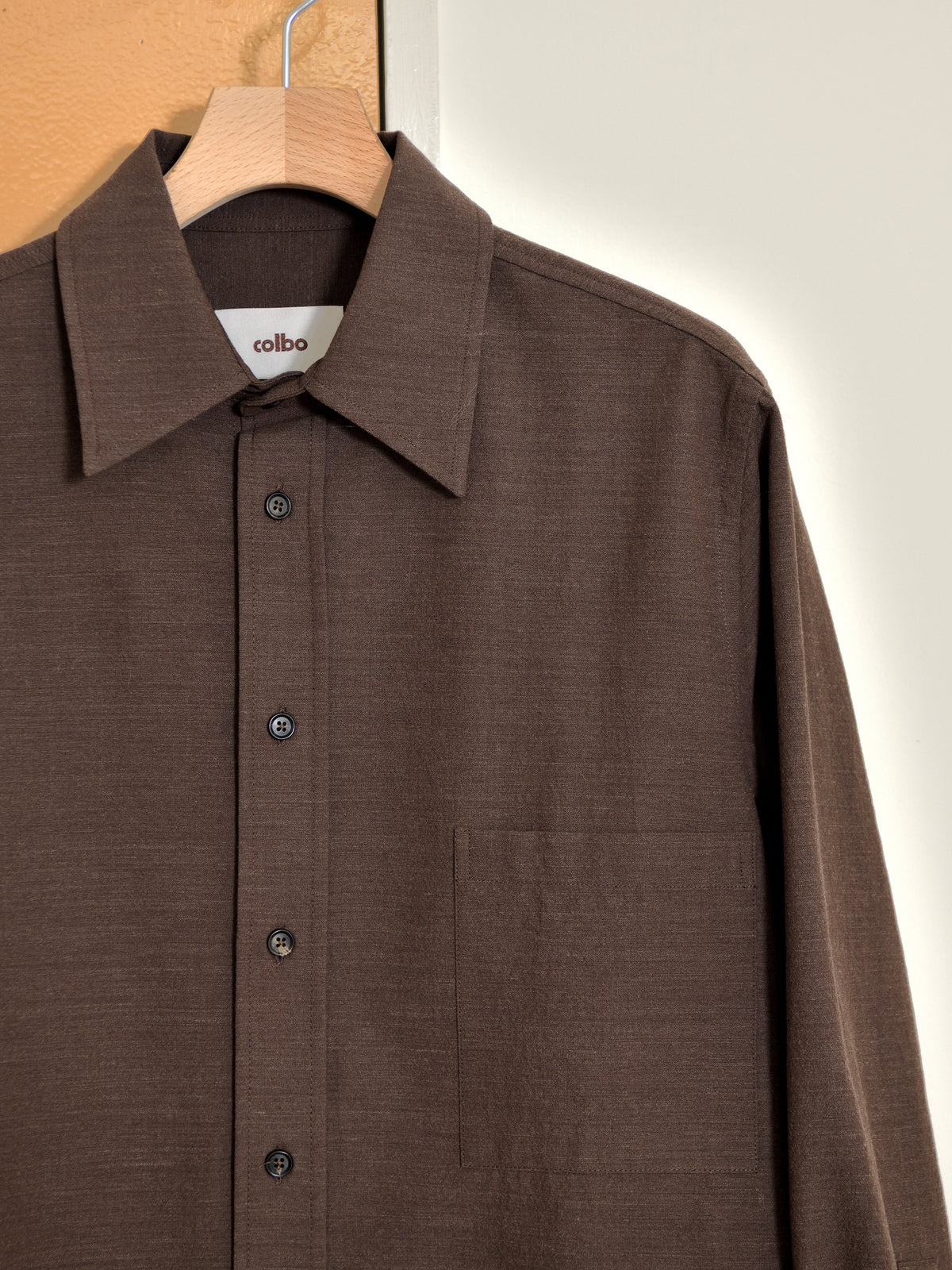 COLBO コルボ Metrics Shirt BROWN CO-AW26-LS009 26AW イタリア ニューヨーク 日本 名古屋 セレクトショップ THIRD PLACE サードプレイス 名古屋 愛知県 東海 セレクトショップ THIRD PLACE サードプレイス