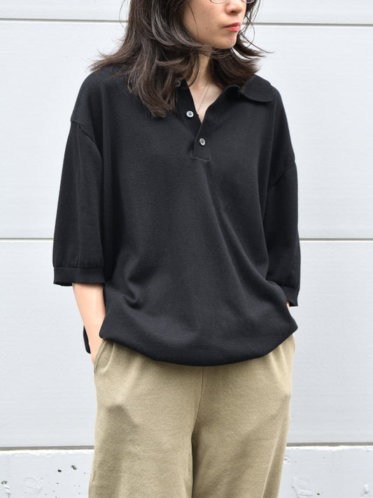 ANOTHER ASPECT アナザーアスペクト POLO SHIRT 3.0 ポロシャツ 新作 ブラック オーガニックコットン デンマーク コペンハーゲン 26ss 日本取り扱い 名古屋 丸の内 セレクトショップ THIRD PLACE サードプレイス