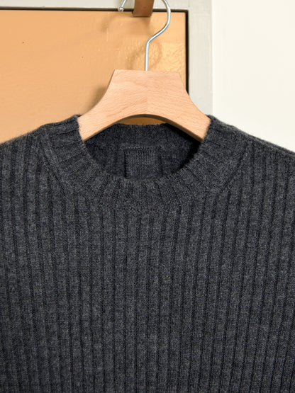 MEIAS メイアス MILITARY KNIT PO CHARCOAL チャコール WEPO-5A08 WOOL ウール ベーシック ユニセックス 26AW 愛知県 名古屋 丸の内 セレクトショップ THIRD PLACE サードプレイス