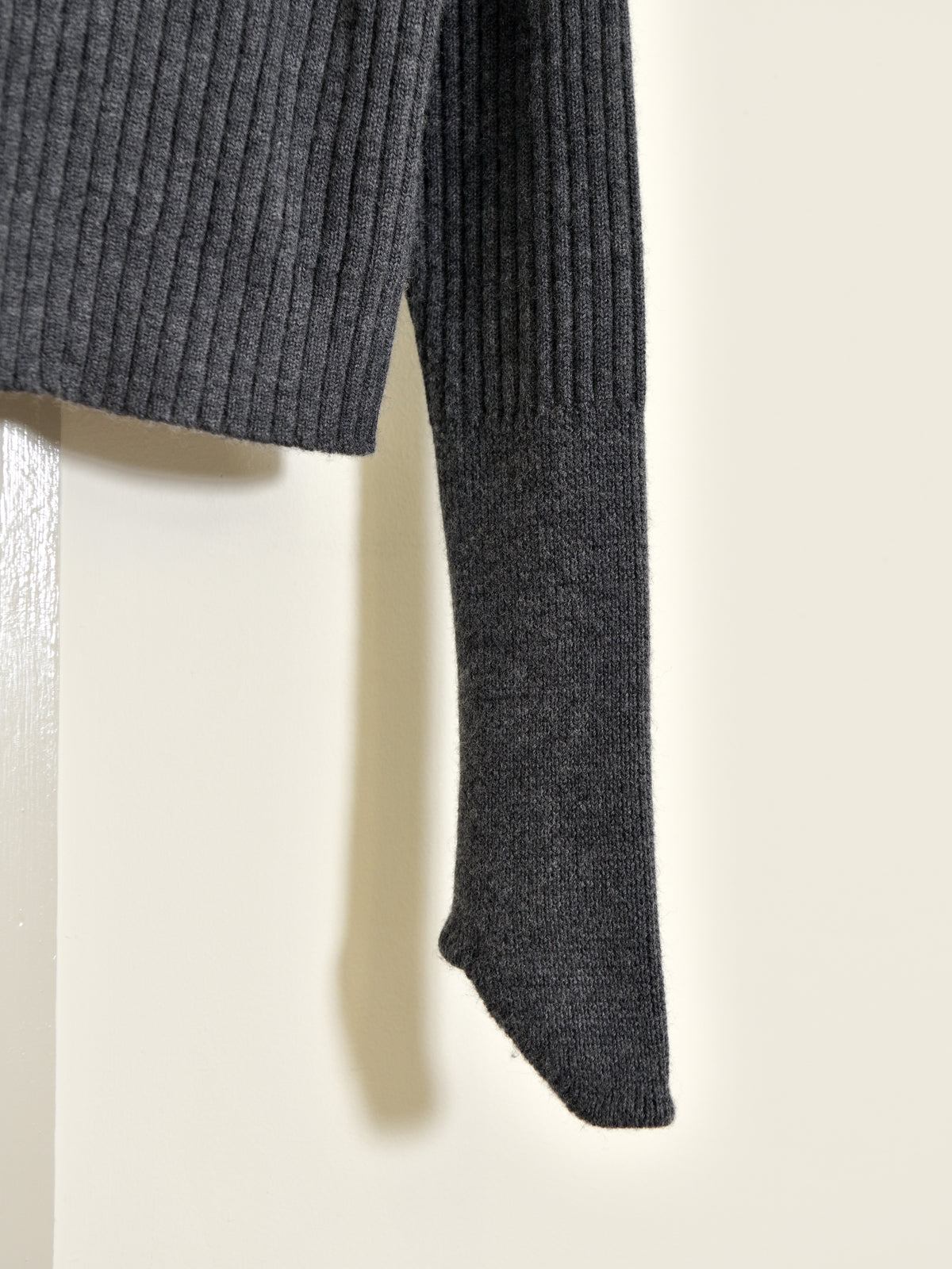 MEIAS メイアス MILITARY KNIT PO CHARCOAL チャコール WEPO-5A08 WOOL ウール ベーシック ユニセックス 26AW 愛知県 名古屋 丸の内 セレクトショップ THIRD PLACE サードプレイス