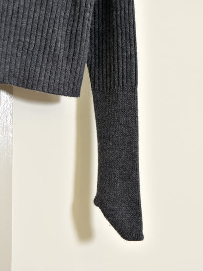 MEIAS メイアス MILITARY KNIT PO CHARCOAL チャコール WEPO-5A08 WOOL ウール ベーシック ユニセックス 26AW 愛知県 名古屋 丸の内 セレクトショップ THIRD PLACE サードプレイス