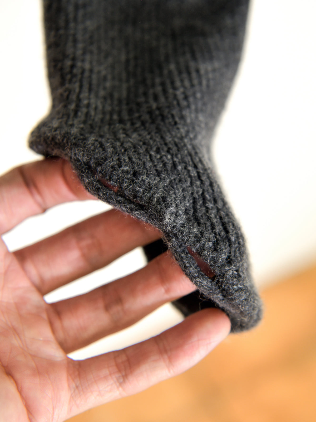 MEIAS メイアス MILITARY KNIT PO CHARCOAL チャコール WEPO-5A08 WOOL ウール ベーシック ユニセックス 26AW 愛知県 名古屋 丸の内 セレクトショップ THIRD PLACE サードプレイス