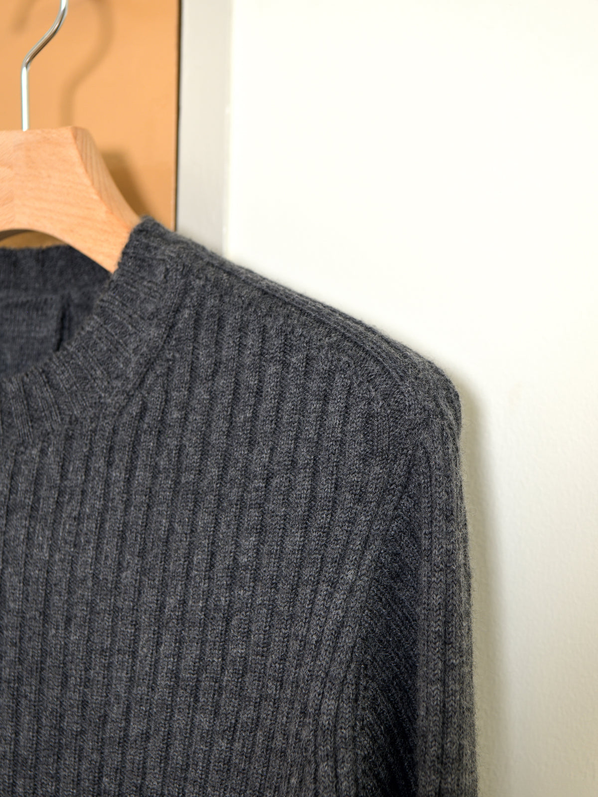 MEIAS メイアス MILITARY KNIT PO CHARCOAL チャコール WEPO-5A08 WOOL ウール ベーシック ユニセックス 26AW 愛知県 名古屋 丸の内 セレクトショップ THIRD PLACE サードプレイス