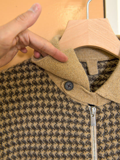 MEIAS メイアス WOOL JQ HARRINGTON KNIT JK BROWN ブラウン WECD-6A17 WOOL ウール ハリントンジャケット ユニセックス 26AW 愛知県 名古屋 丸の内 セレクトショップ THIRD PLACE サードプレイス