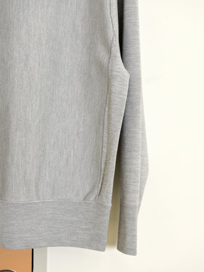 MEIAS メイアス SILK SMOOTH SWEAT PULLOVER T.GRAY グレー シルク ニットスウェット リバースウィーブ クルーネック 26FW 日本取り扱い 名古屋 丸の内 セレクトショップ THIRD PLACE サードプレイス