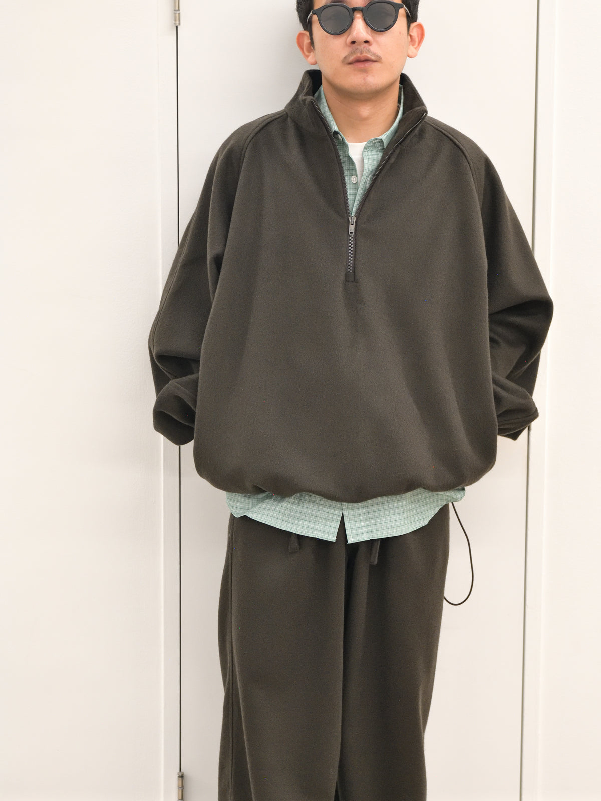 COLBO コルボ Half Zip MILITARY BROWN CO-AW26-LA031H 26AW イタリア ニューヨーク 日本 名古屋 セレクトショップ THIRD PLACE サードプレイス 名古屋 愛知県 東海 セレクトショップ THIRD PLACE サードプレイス