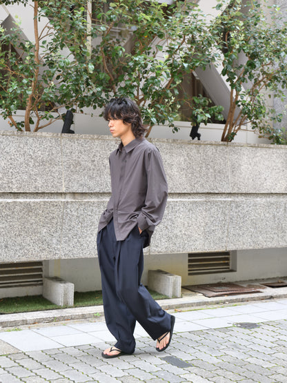 HIKING PATROL ハイキングパトロール SS26108 ALIGN BUTTON UP SHIRT チャコール ブラック ナイロンジャケット 北欧 ノルウェー アウトドア 都会 26SS 愛知県 名古屋 丸の内 セレクトショップ THIRD PLACE サードプレイス
