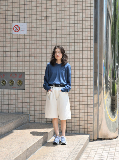 SUNFLOWER サンフラワー NEW BASE SHIRT 5156-1 WIDE TWIST SHORTS ショーツ ホワイト 定番 日本 名古屋 セレクトショップ THIRD PLACE サードプレイス 名古屋 愛知県 東海 セレクトショップ THIRD PLACE サードプレイス