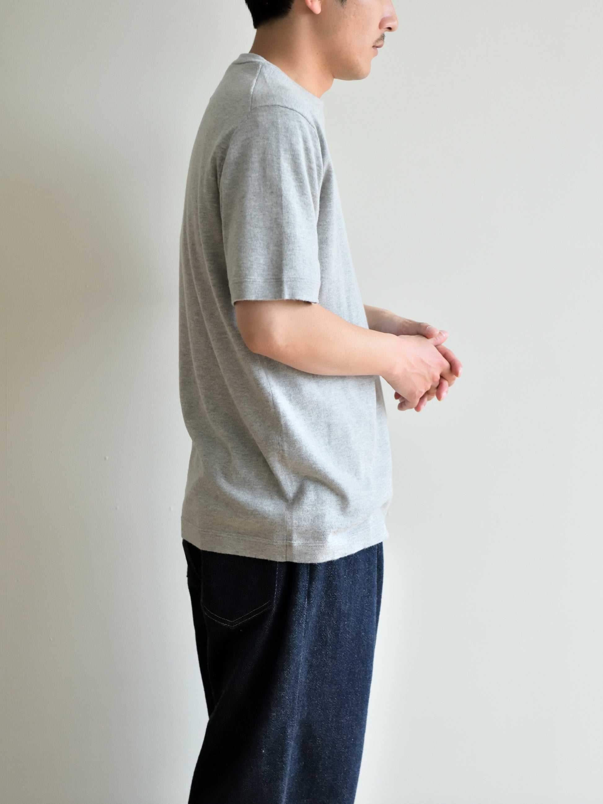 extreme cashmere エクストリームカシミヤ james n.394 GREY グレー カシミヤ コットン ユニセックス オランダ 26SS 日本取り扱い 名古屋 丸の内 セレクトショップ THIRD PLACE サードプレイス