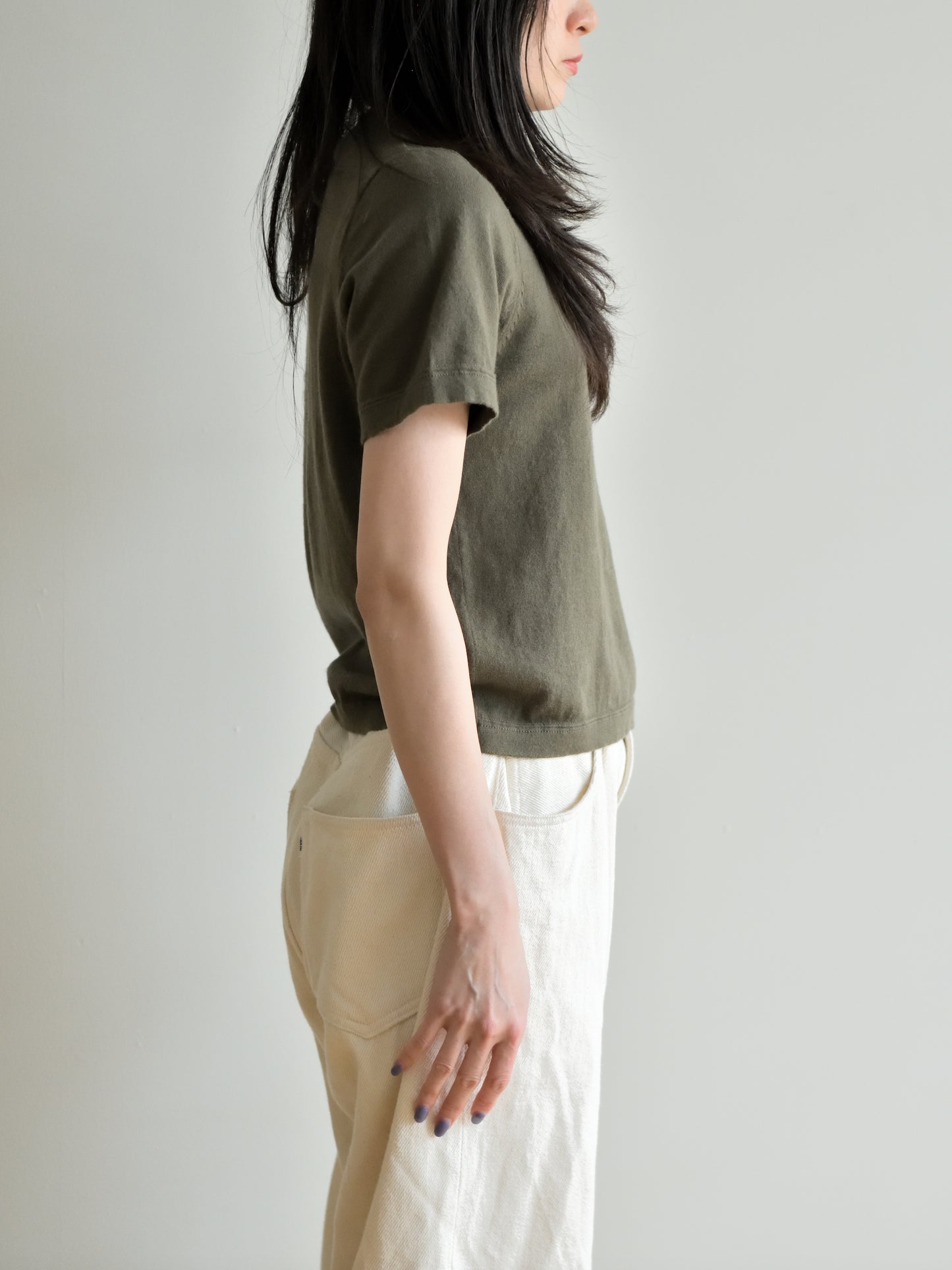 extreme cashmere エクストリームカシミヤ tina n.267 ARMY オリーブ カシミヤ コットン ユニセックス オランダ 26SS 日本取り扱い 名古屋 丸の内 セレクトショップ THIRD PLACE サードプレイス