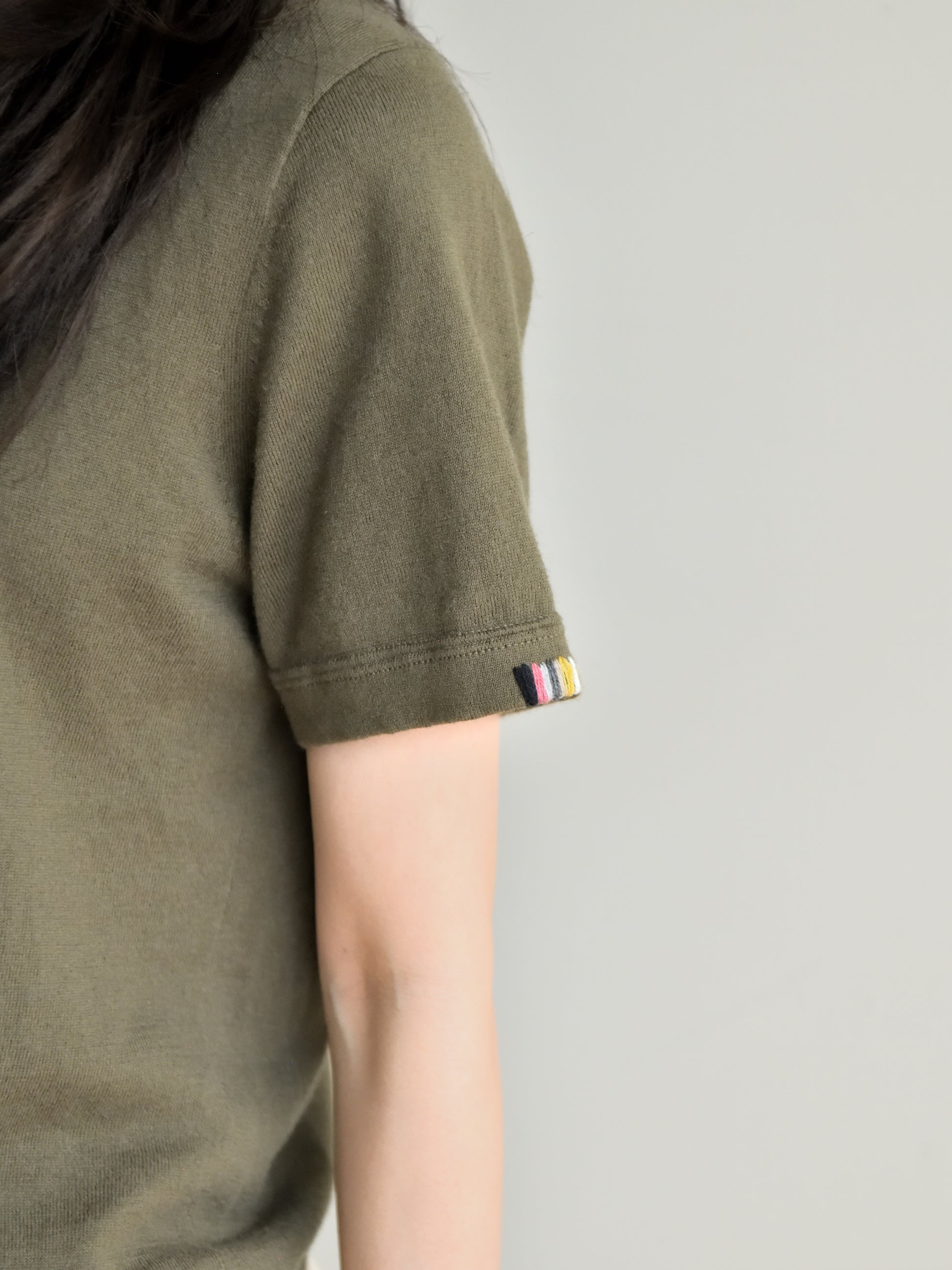 extreme cashmere エクストリームカシミヤ tina n.267 ARMY オリーブ カシミヤ コットン ユニセックス オランダ 26SS 日本取り扱い 名古屋 丸の内 セレクトショップ THIRD PLACE サードプレイス