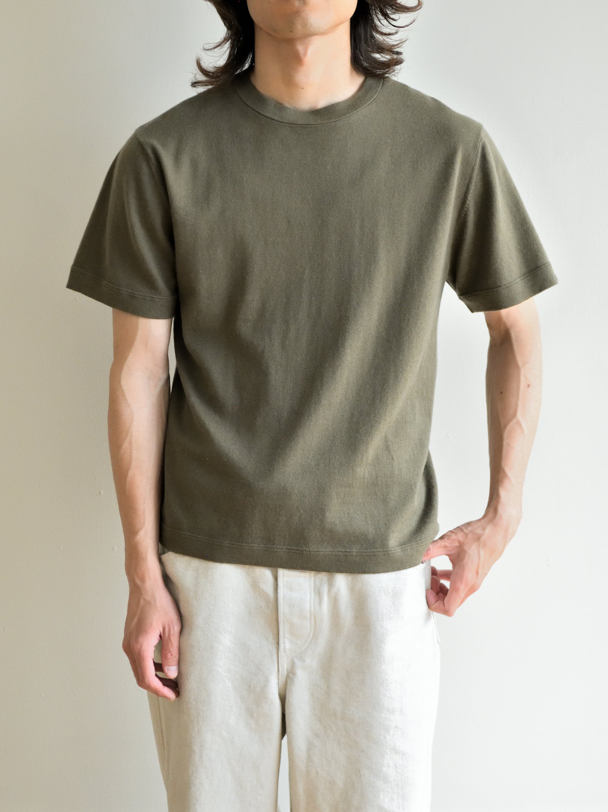 extreme cashmere エクストリームカシミヤ cuba n.268 ARMY アーミー オリーブ カシミヤ コットン ユニセックス オランダ 26SS 日本取り扱い 名古屋 丸の内 セレクトショップ THIRD PLACE サードプレイス