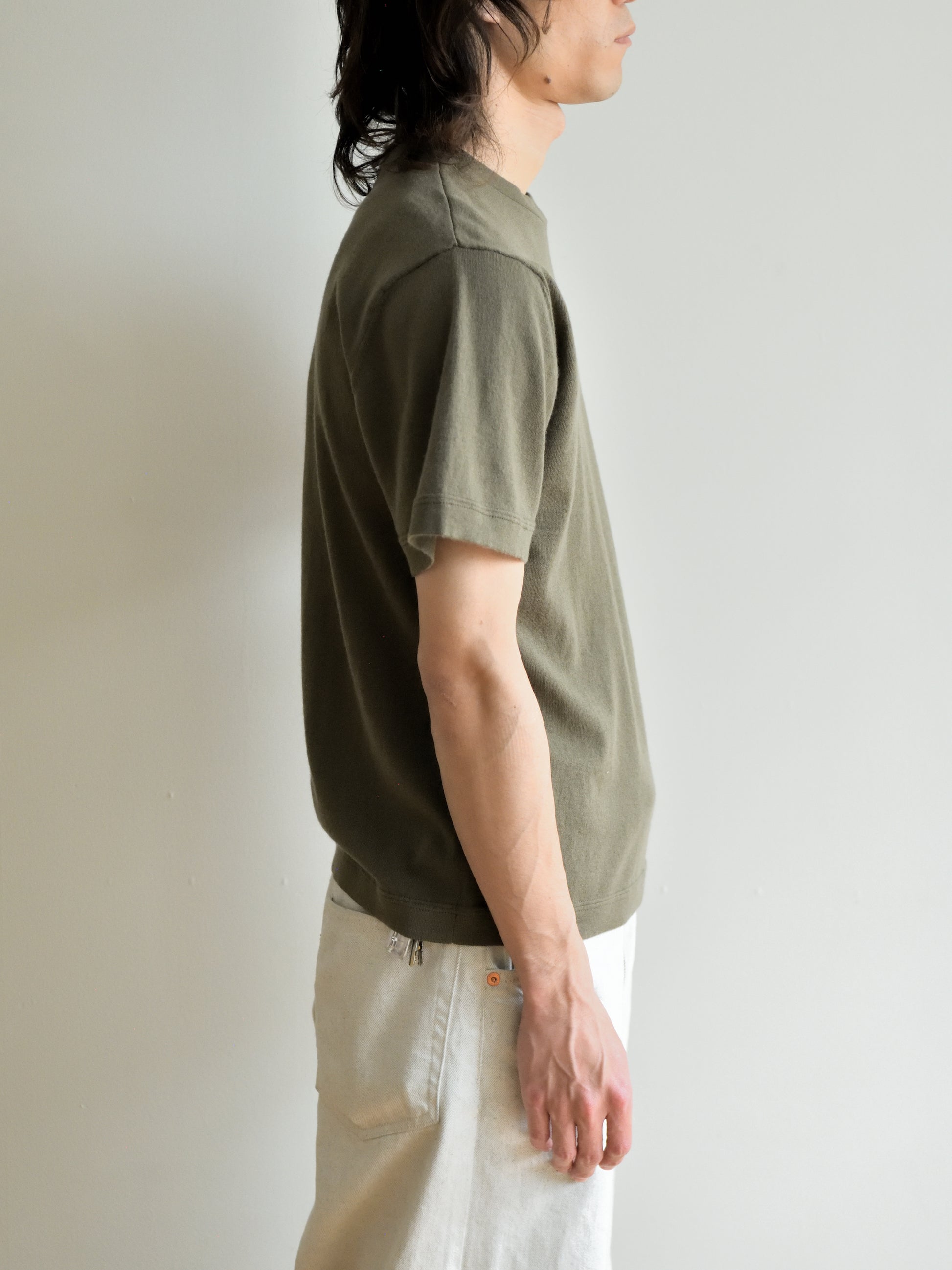 extreme cashmere エクストリームカシミヤ cuba n.268 ARMY アーミー オリーブ カシミヤ コットン ユニセックス オランダ 26SS 日本取り扱い 名古屋 丸の内 セレクトショップ THIRD PLACE サードプレイス