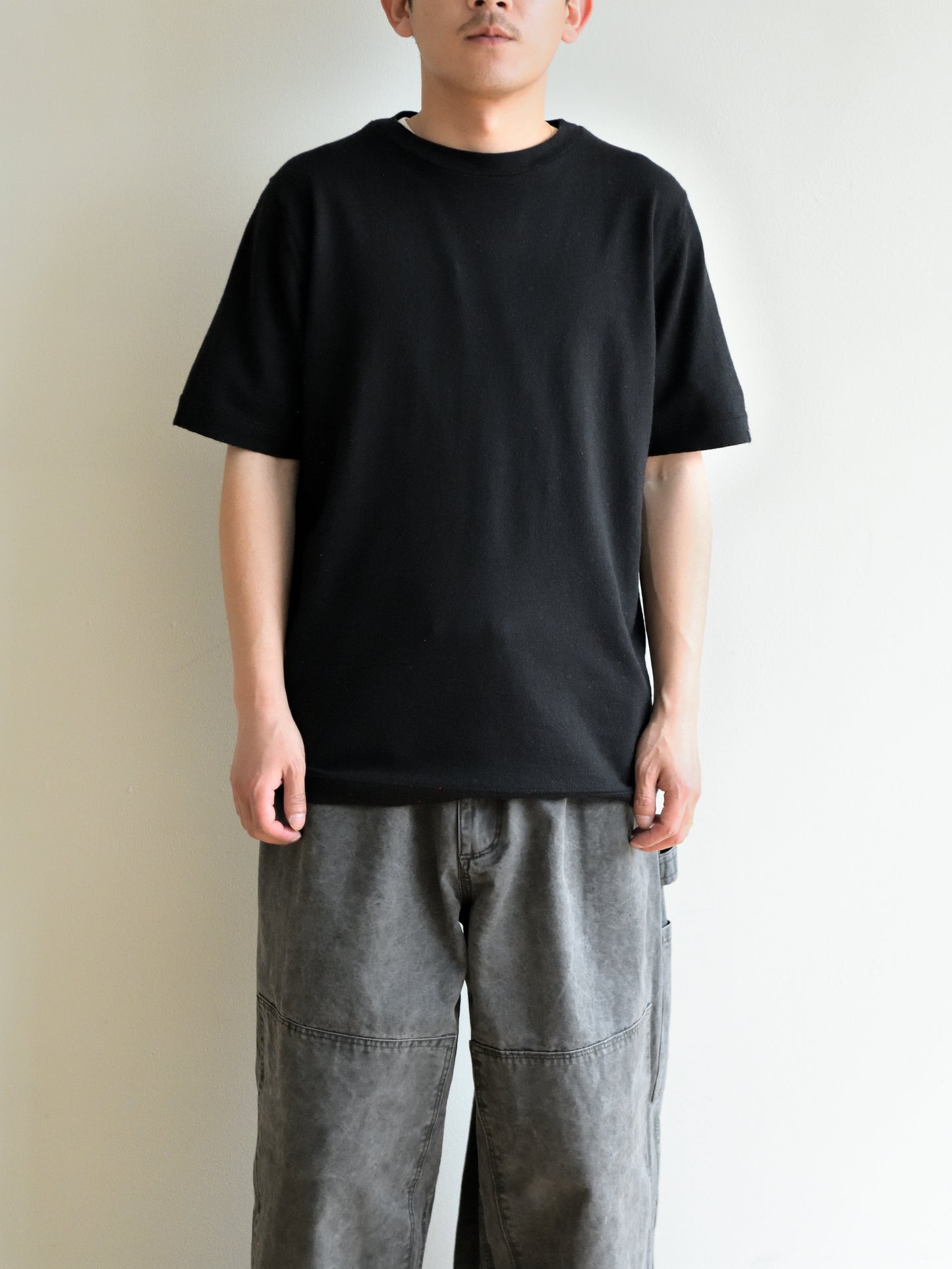 extreme cashmere エクストリームカシミヤ james n.394 RAVEN ブラック カシミヤ コットン ユニセックス オランダ 26SS 日本取り扱い 名古屋 丸の内 セレクトショップ THIRD PLACE サードプレイス