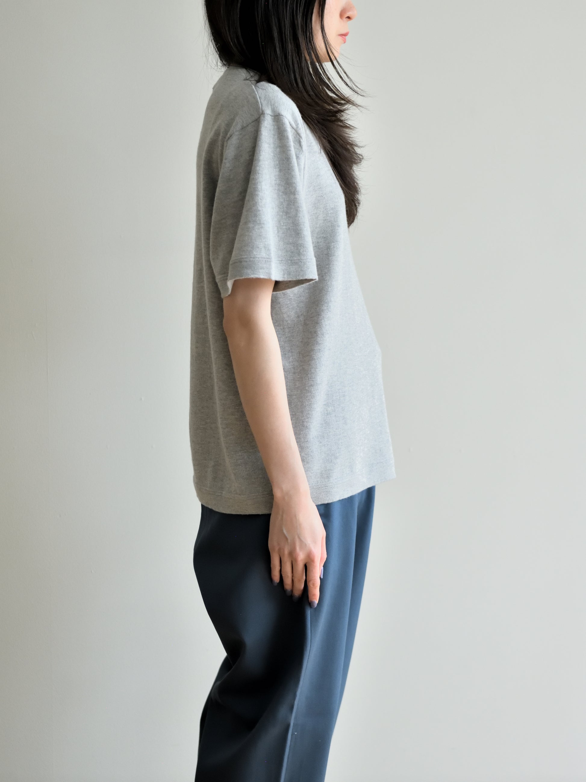 extreme cashmere エクストリームカシミヤ cuba n.268 GREY グレー カシミヤ コットン ユニセックス オランダ 26SS 日本取り扱い 名古屋 丸の内 セレクトショップ THIRD PLACE サードプレイス