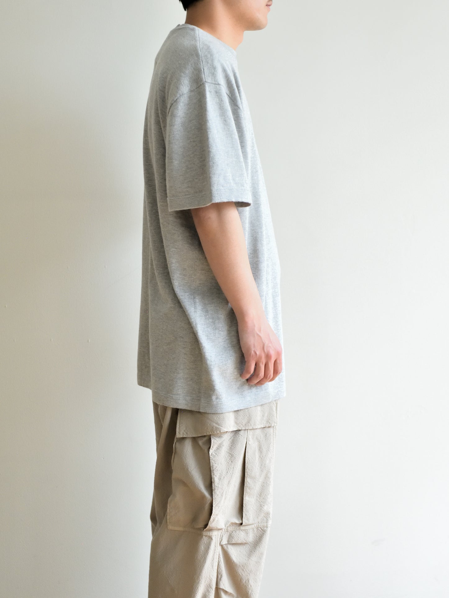 extreme cashmere エクストリームカシミヤ rik n.269 GREY グレー カシミヤ コットン ユニセックス オランダ 26SS 日本取り扱い 名古屋 丸の内 セレクトショップ THIRD PLACE サードプレイス