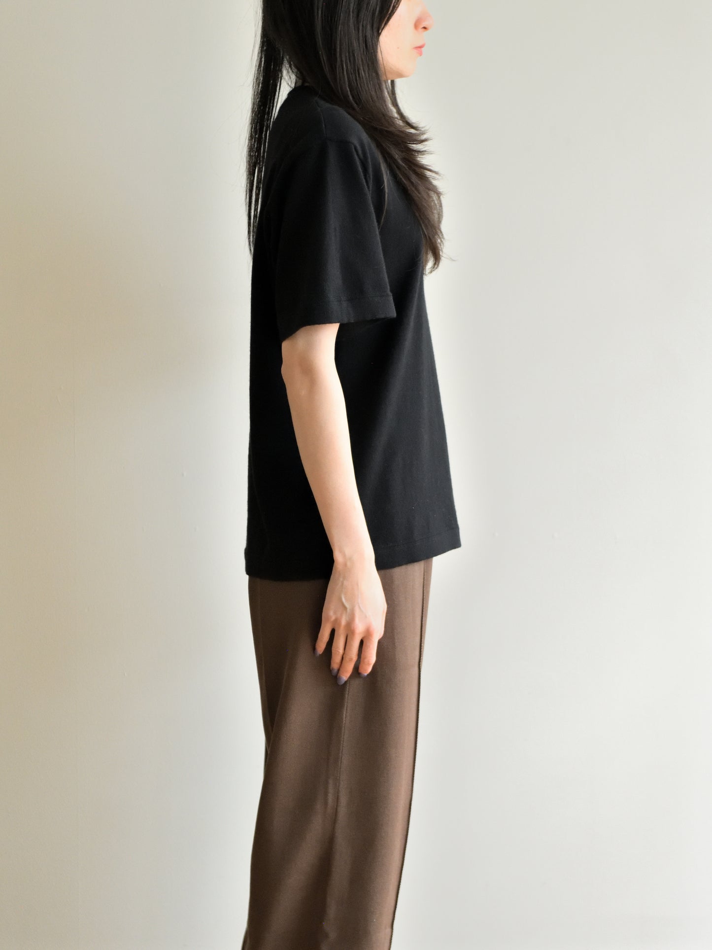 extreme cashmere エクストリームカシミヤ cuba n.268 RAVEN ブラック カシミヤ コットン ユニセックス オランダ 26SS 日本取り扱い 名古屋 丸の内 セレクトショップ THIRD PLACE サードプレイス